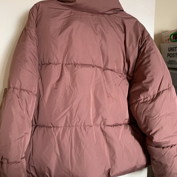 QUILTED PUFFER JACKET SIZE XL WARM TAUPE - Picture 12 of 13